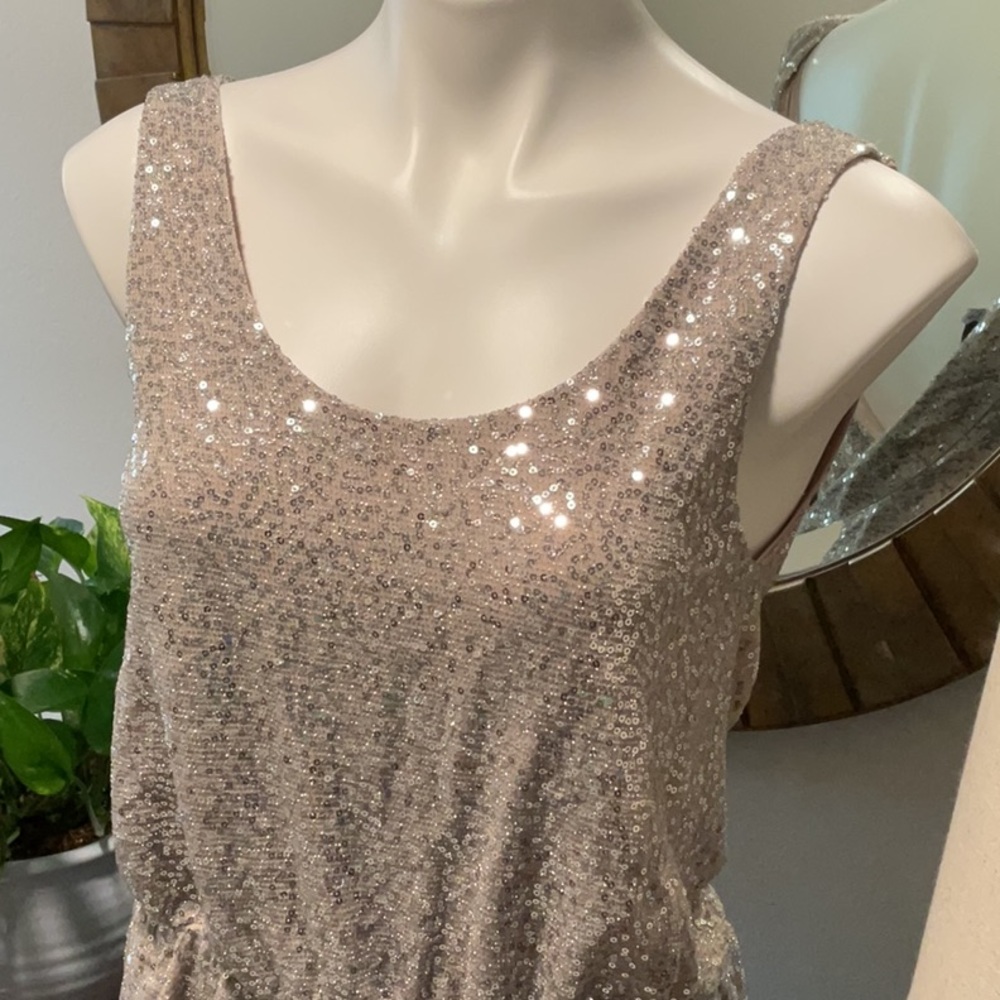 Nwt Express Size Small Sequence Covered Stretchy … - image 2